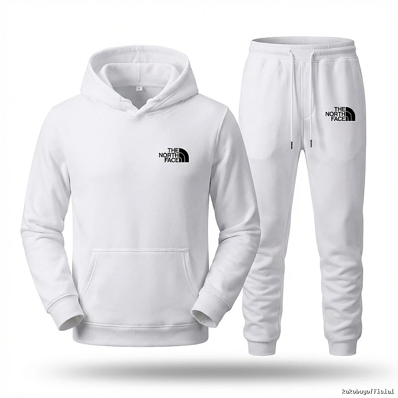 The North Face minimalist style white suit/set/outfit