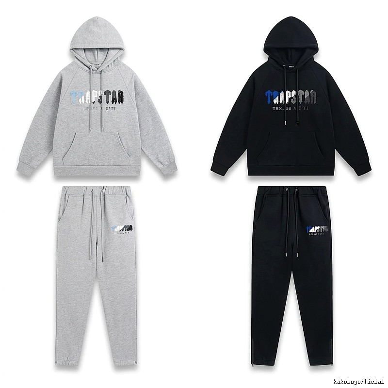 Trapstar Casual Style Grey-Black Suit