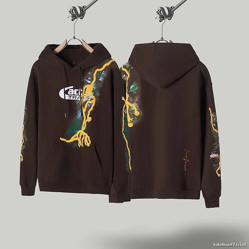 Travis Scott Travel Graphic hoodie Green Printed Graphics with Modern Look