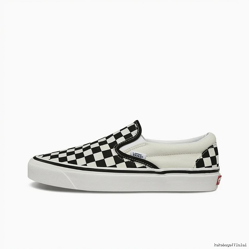 Vans Checkerboard Slip-On Shoes (Black and White Style)