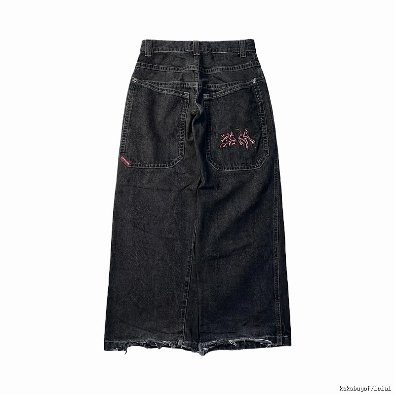 Y2K style black jeans